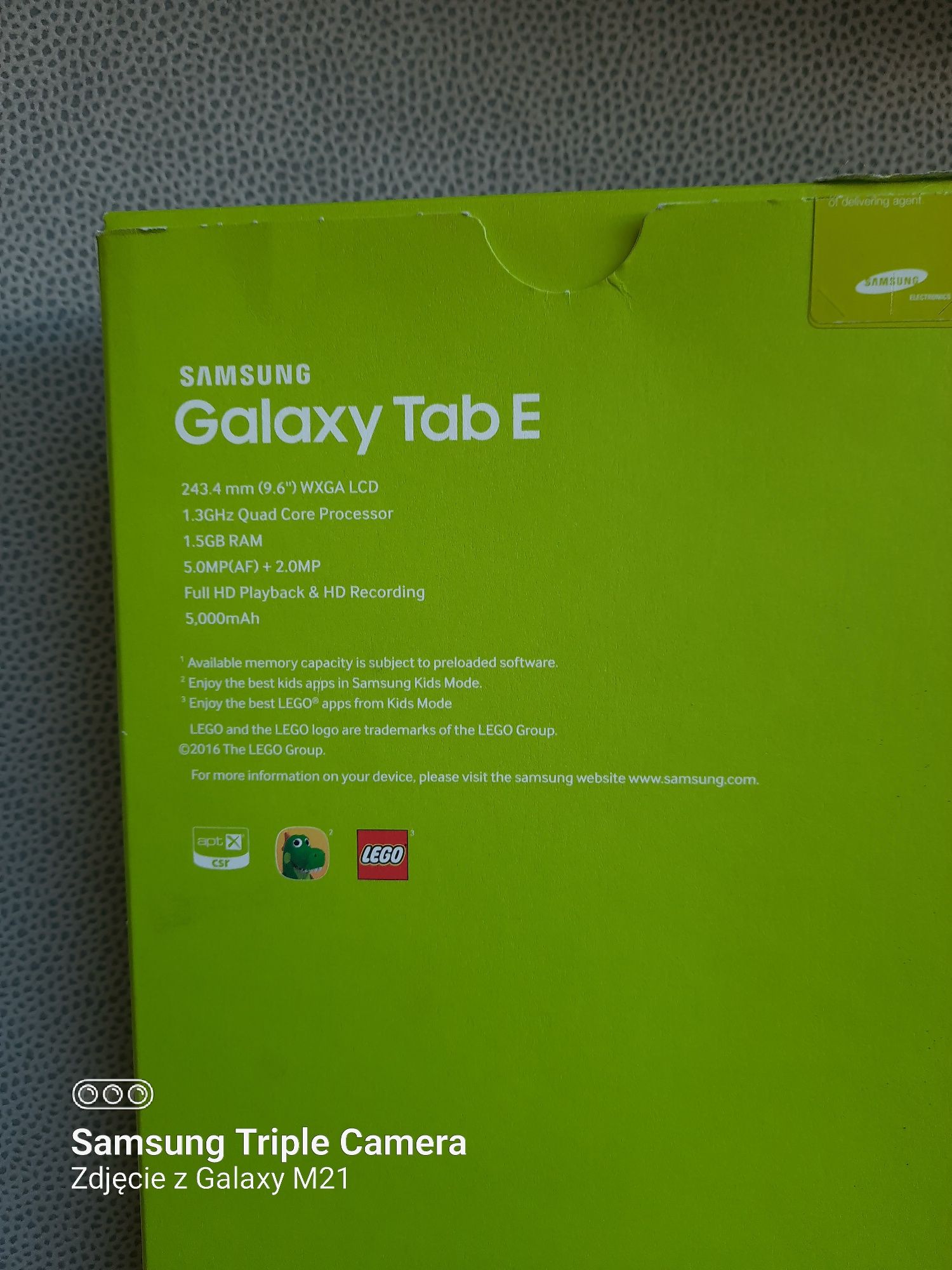 Tablet galaxy Tab e