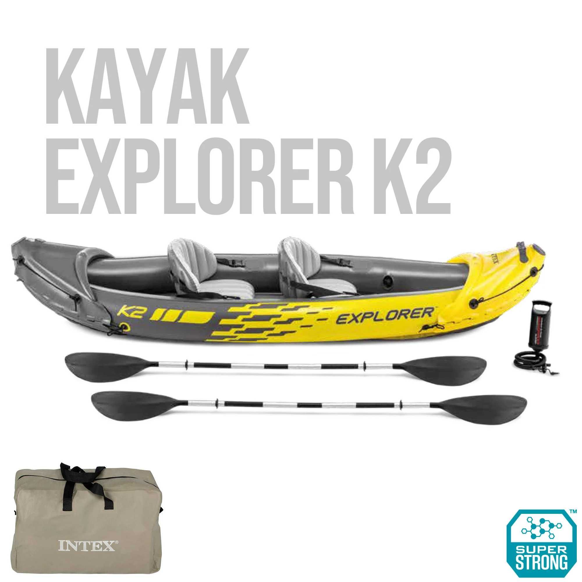 Barco, kayake, canoa, insuflável, duplo