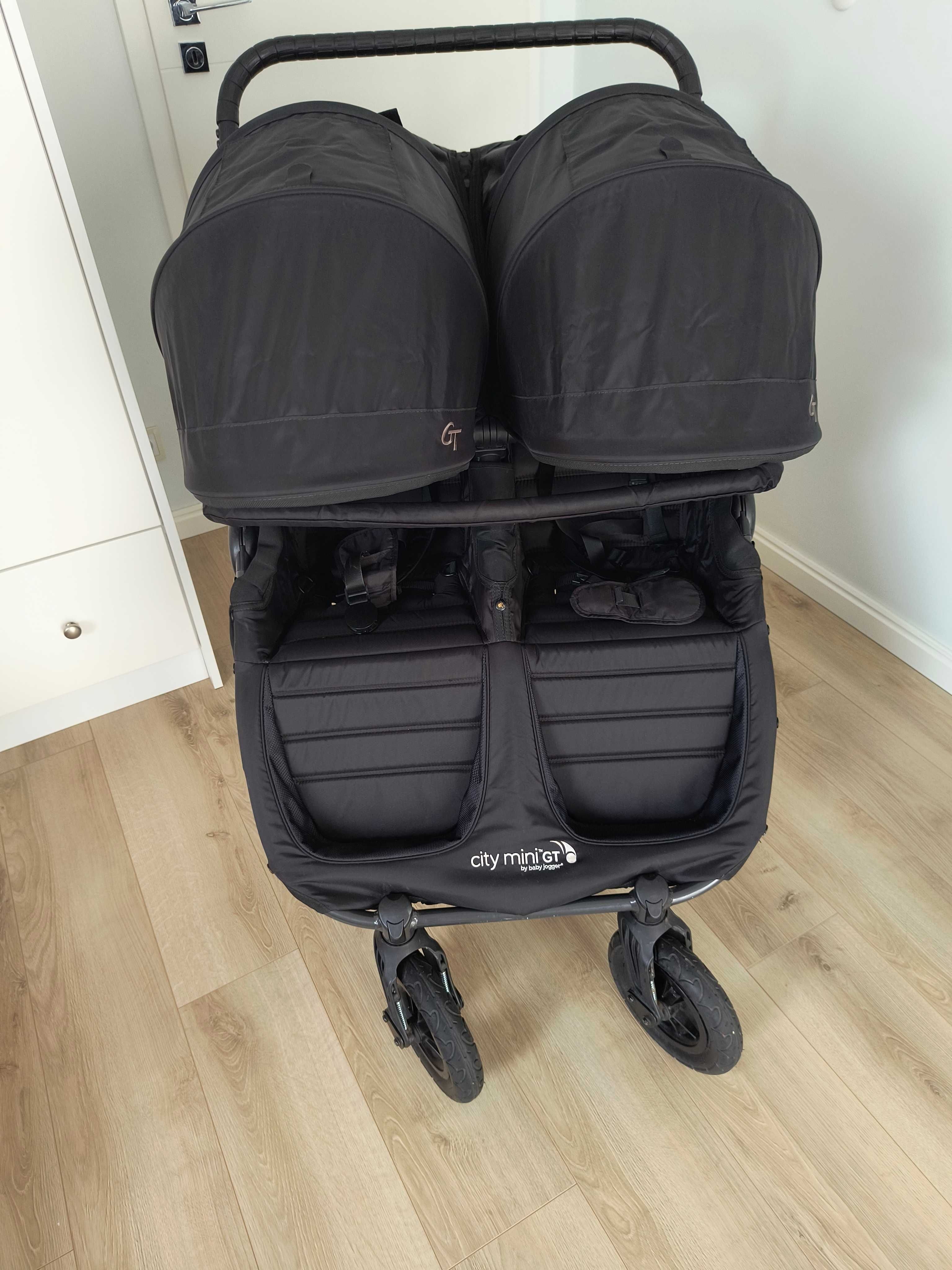 Wózek dla bliźniaków 2 w 1 Baby Jogger City Mini GT Double  JAK NOWY!!