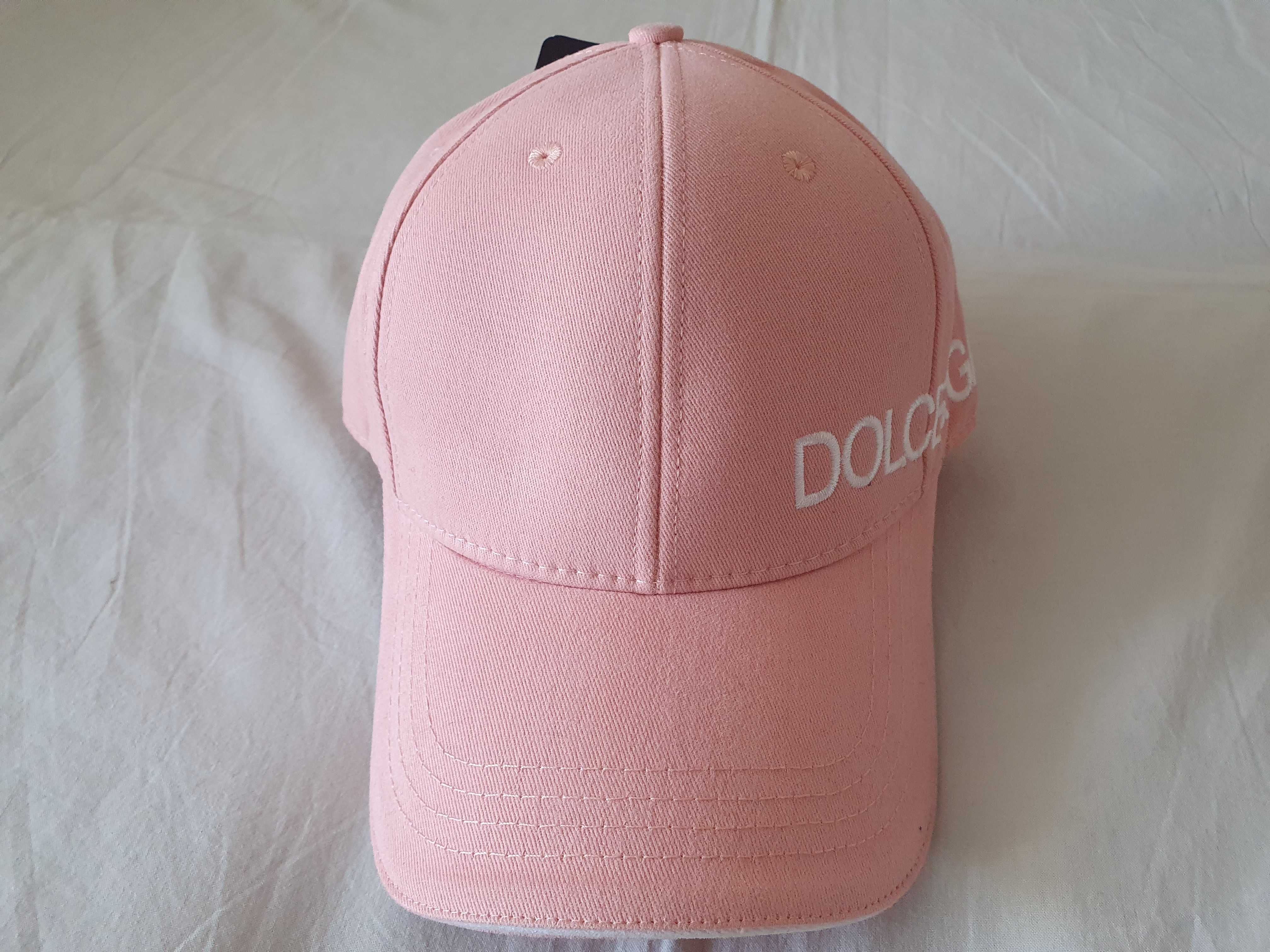 NOWA czapka z daszkiem Dolce & Gabbana snapback D&G różowa