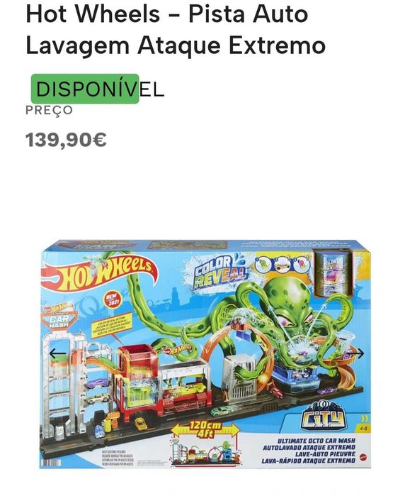 Pista Circuito Hot Wheels - Lavagem Polvo