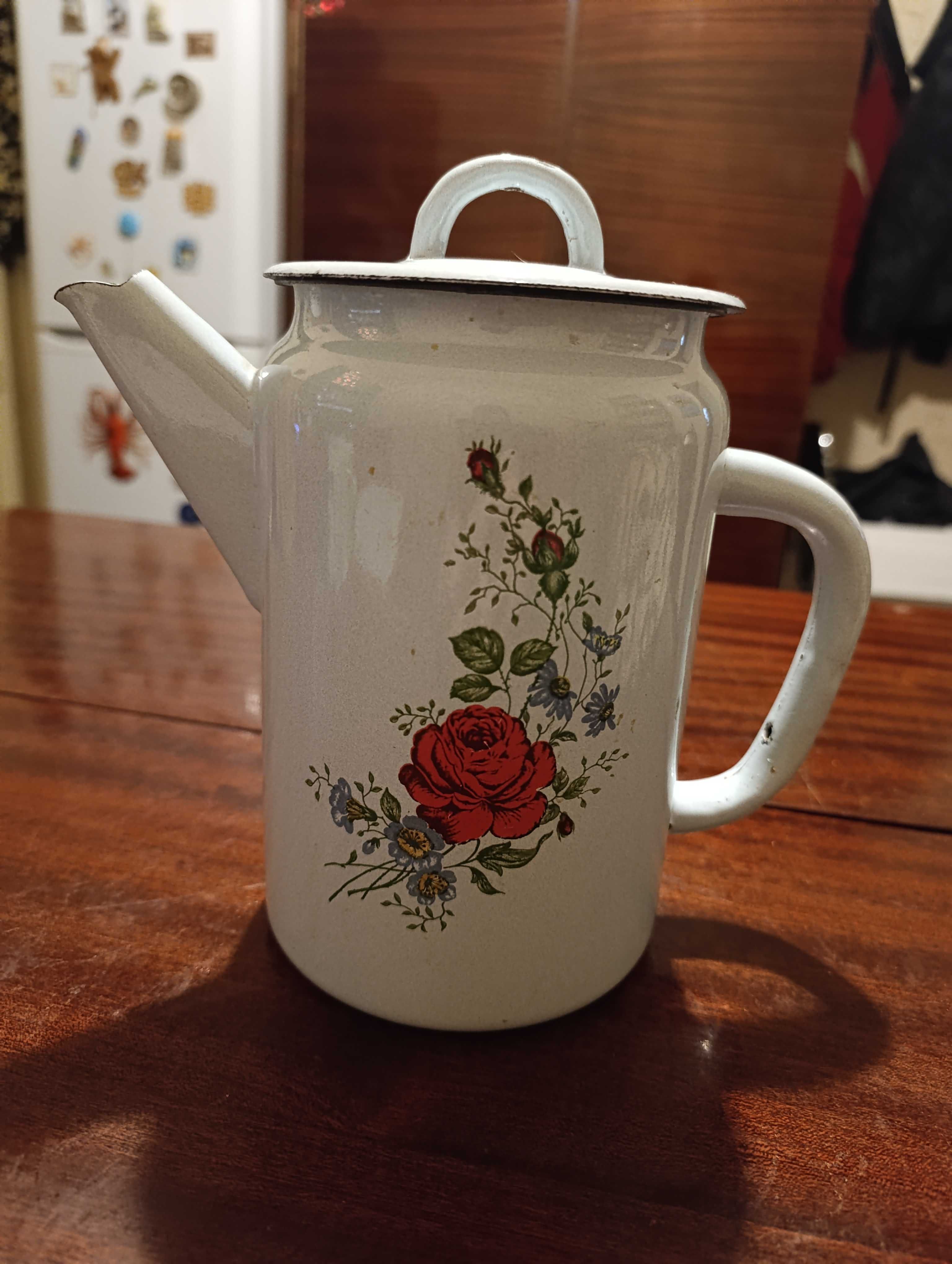 Чайник Кофейник эмалированный