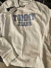 Nowa oryginalna męska bluza Tommy Jeans rozmiar L biała