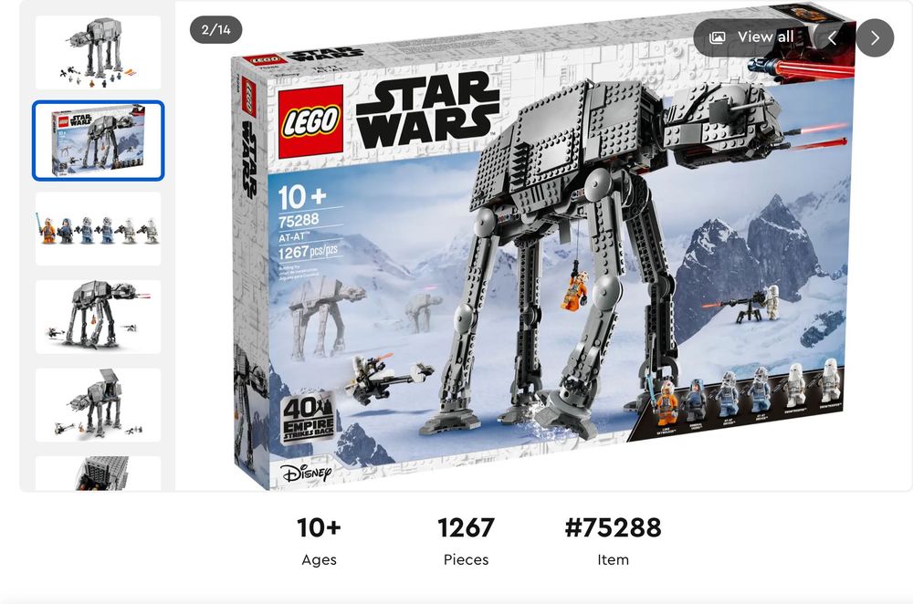 Lego AT-AT (75288), novo e selado