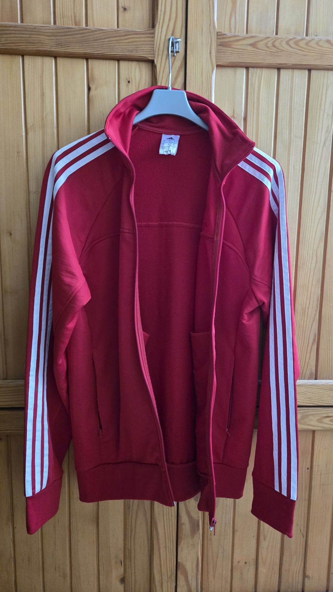 Czerwona bluza Adidas - M