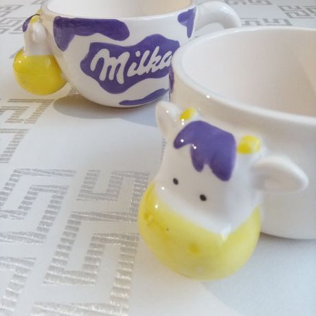 Чашка Milka | Мілка керамічна дизайнерська у вигляді корівки