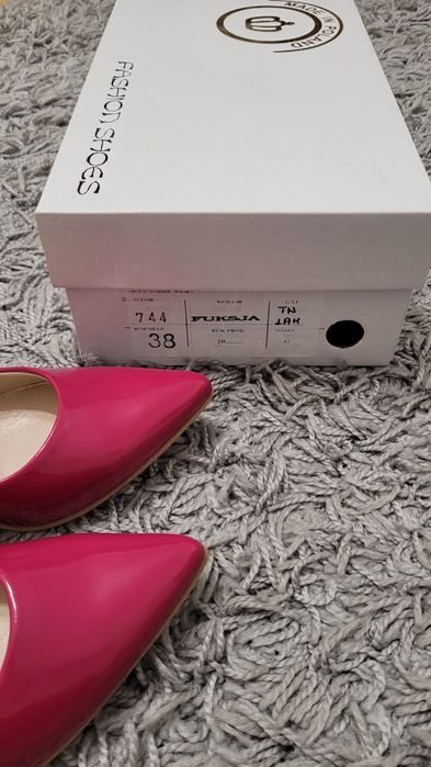 Buty szpilki Ivbut 744 fuksja rozmiar 38