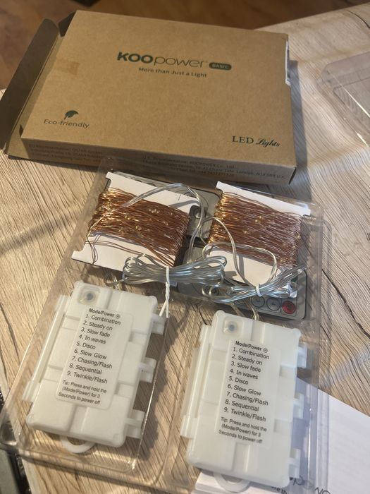 Lampki zyłkowe 2sztuki w opakowaniu
