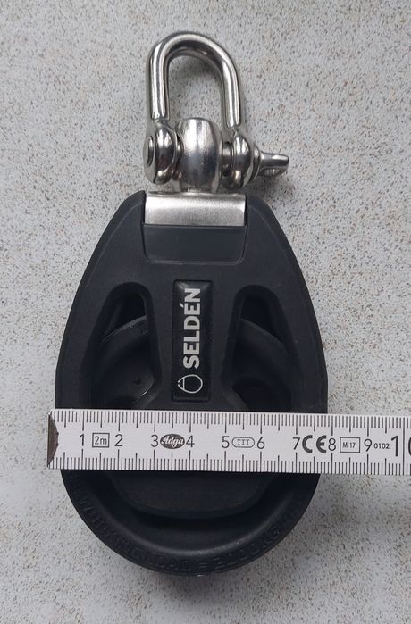 Okazja! Bloczek linowy Selden PBB 80mm, bloczek żeglarski, pojedynczy