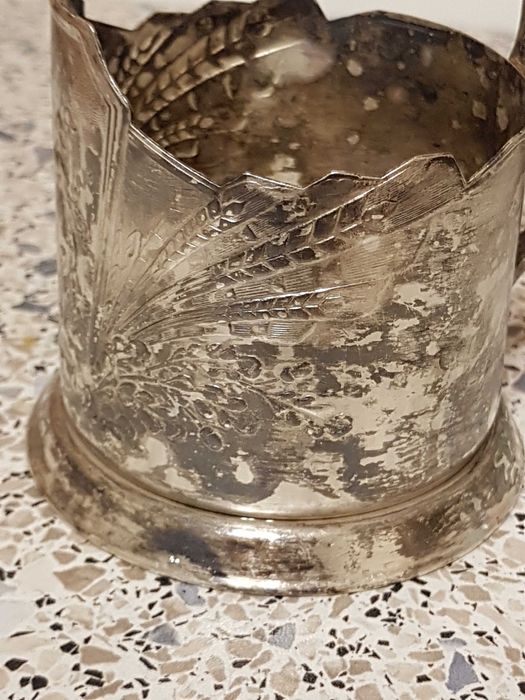 Подстаканник посеребрение