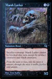 Magic the Gathering  - Marsh Lurker  - Tempest Edition