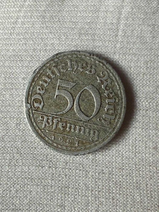 50 pfennig 1921 moneta