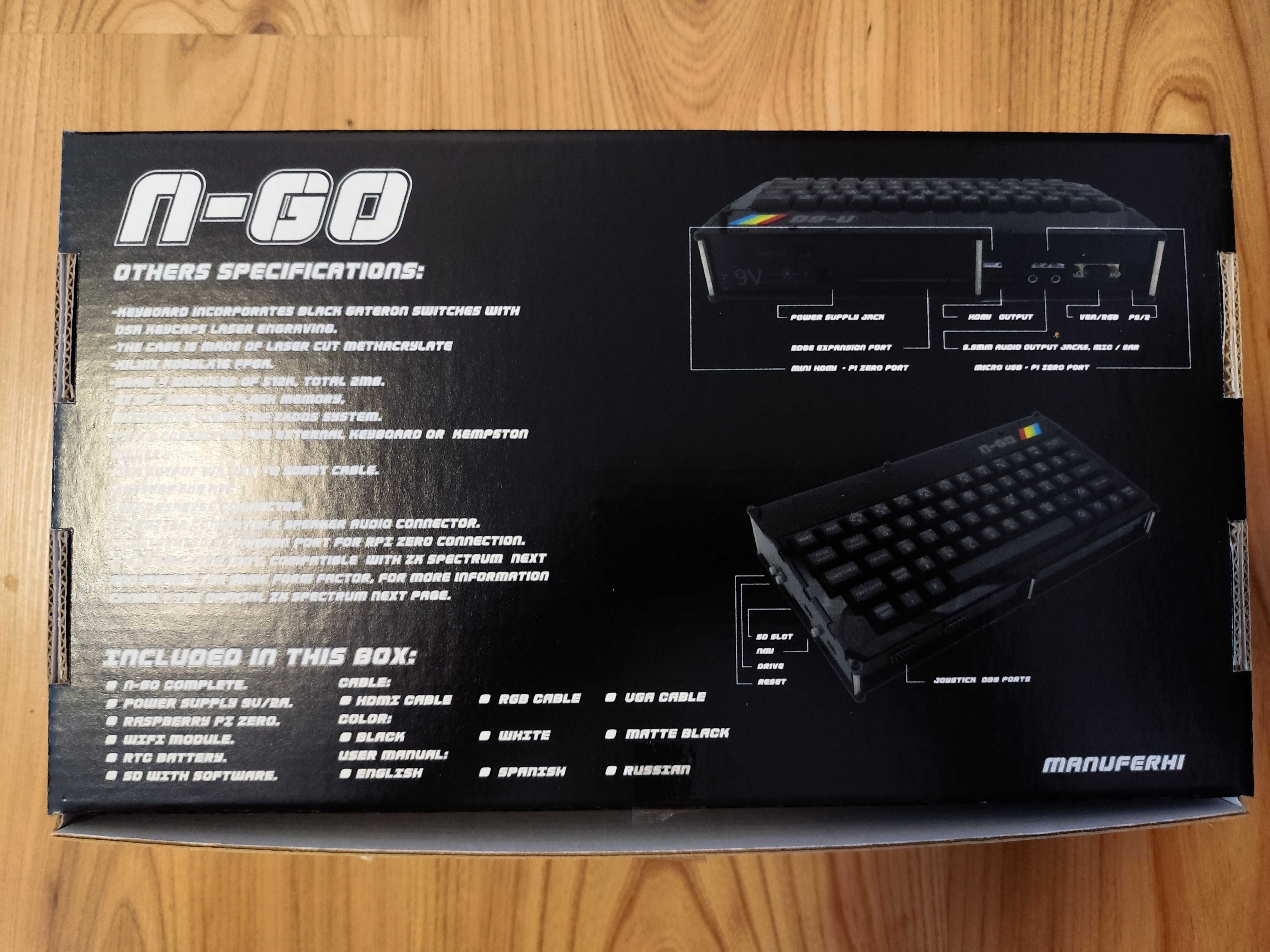 ZX Spectrum Next klon N-GO - komputer