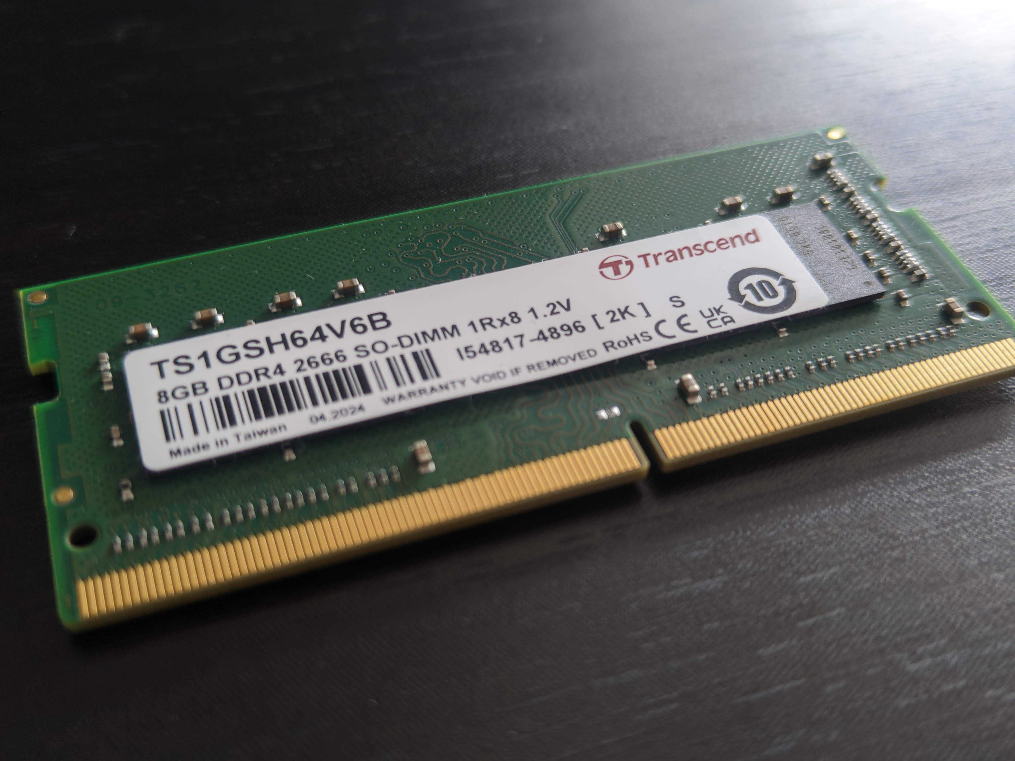 Pamięc RAM 8 GB DDR4-2666 SO-DIMM CL19 Transcend