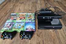 Konsola Xbox 360, 2 pady,  Kinect,  gry!
