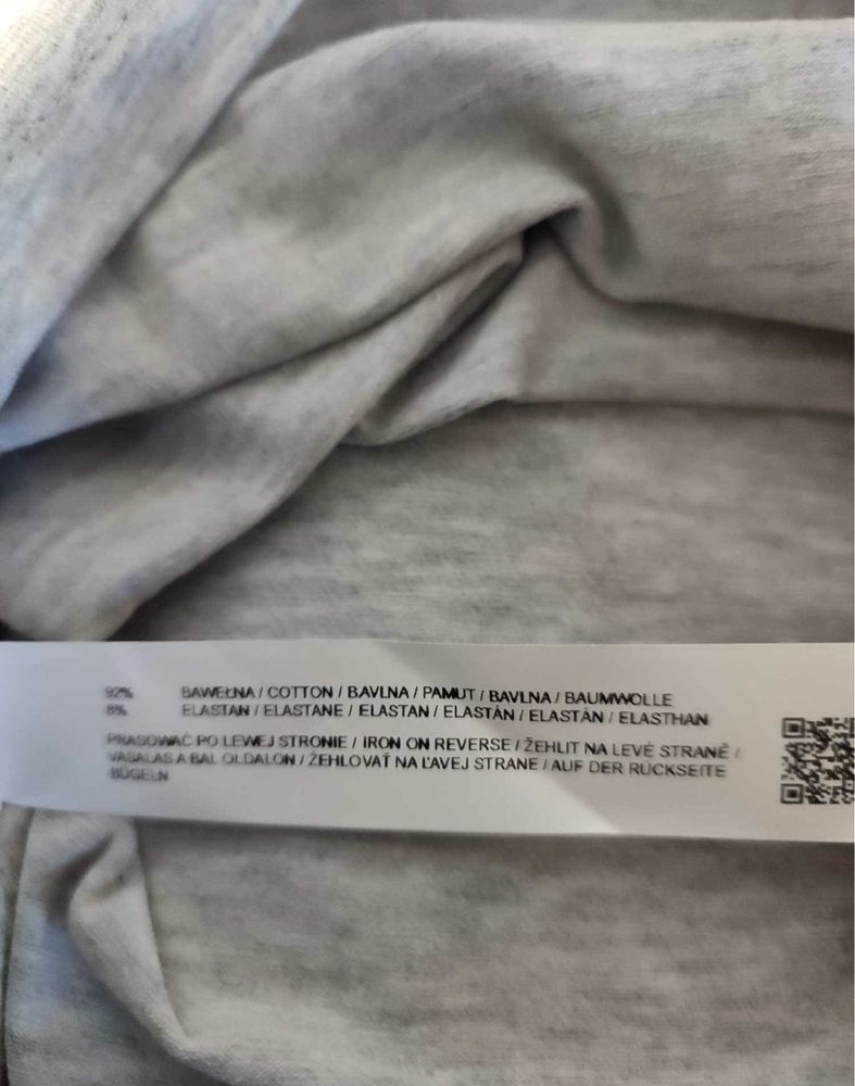 T-shrt  szary  O’La Voga, nadruk rozmiar M/38