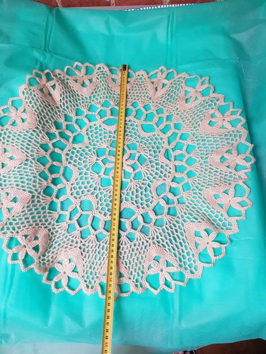 Serweta stara antyk ręczna robota szydełko robiona ręcznie