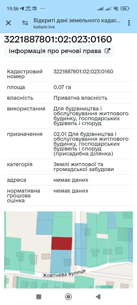 Ділянка під забудову, Старі Петрівці, 7сот.