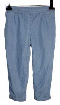 Niebieskie spodnie rurki basic XS 34
