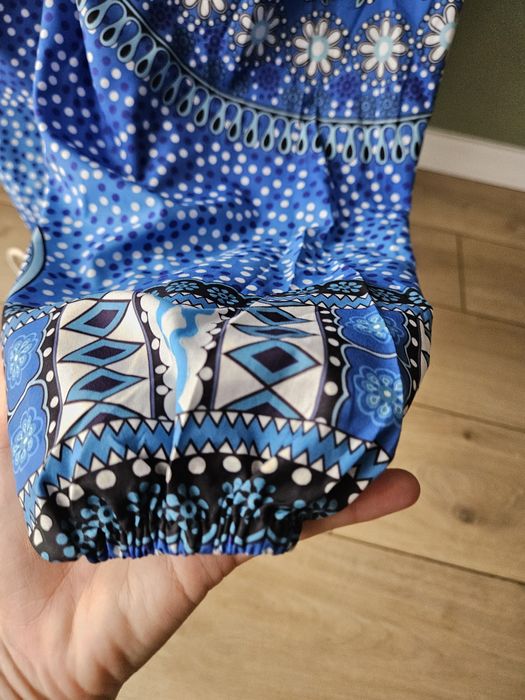 Spodnie damskie Alladynki Haremki Boho Joga Ethno Wzory S/M
