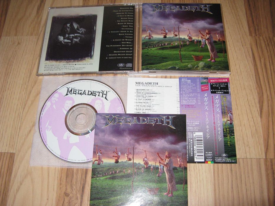 MEGADETH - Youthanasia Japan+OBI '94