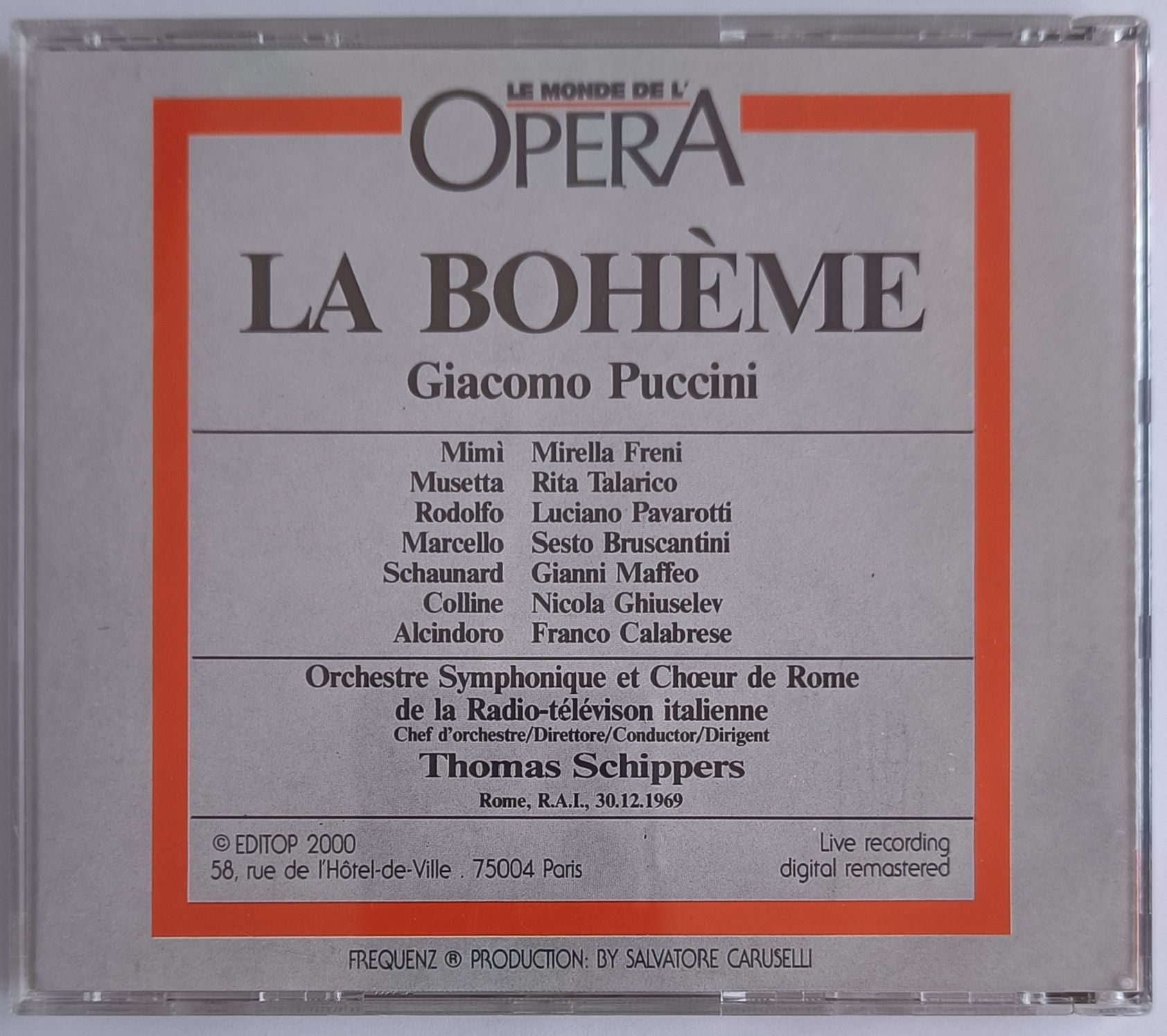 Giacomo Puccini La Boheme 2000r