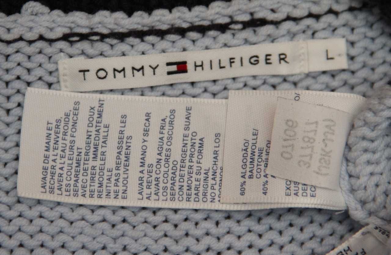 Tommy Hilfiger M-L свитер из хлопка и акрила