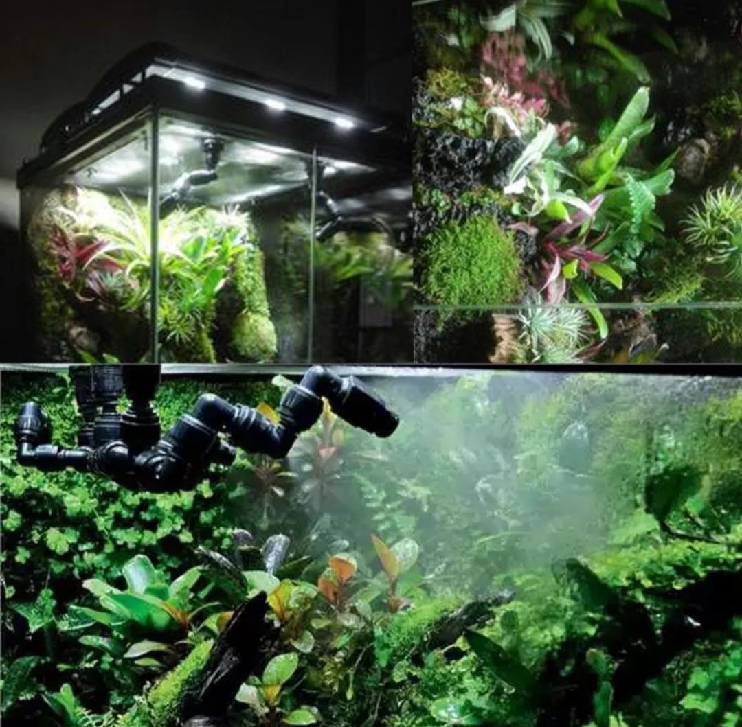 Podwójna dysza system zraszania vivarium drzewołazy terrarium