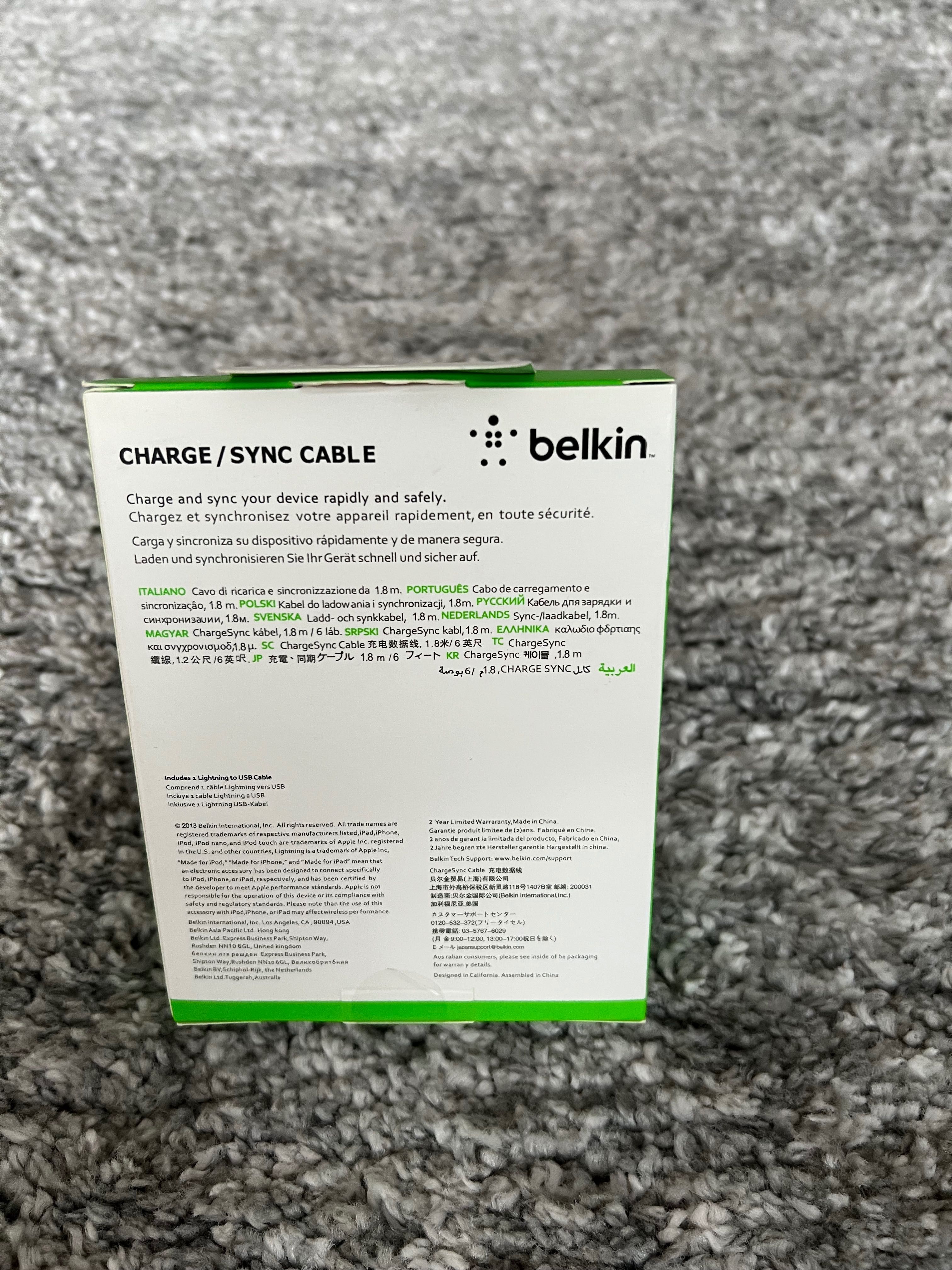 Kabel Belkin Lightning 1,8 M Biały