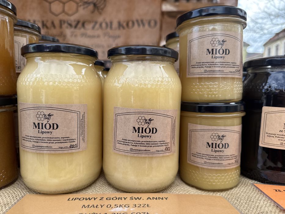 Miód Lipowy 100% Naturalny