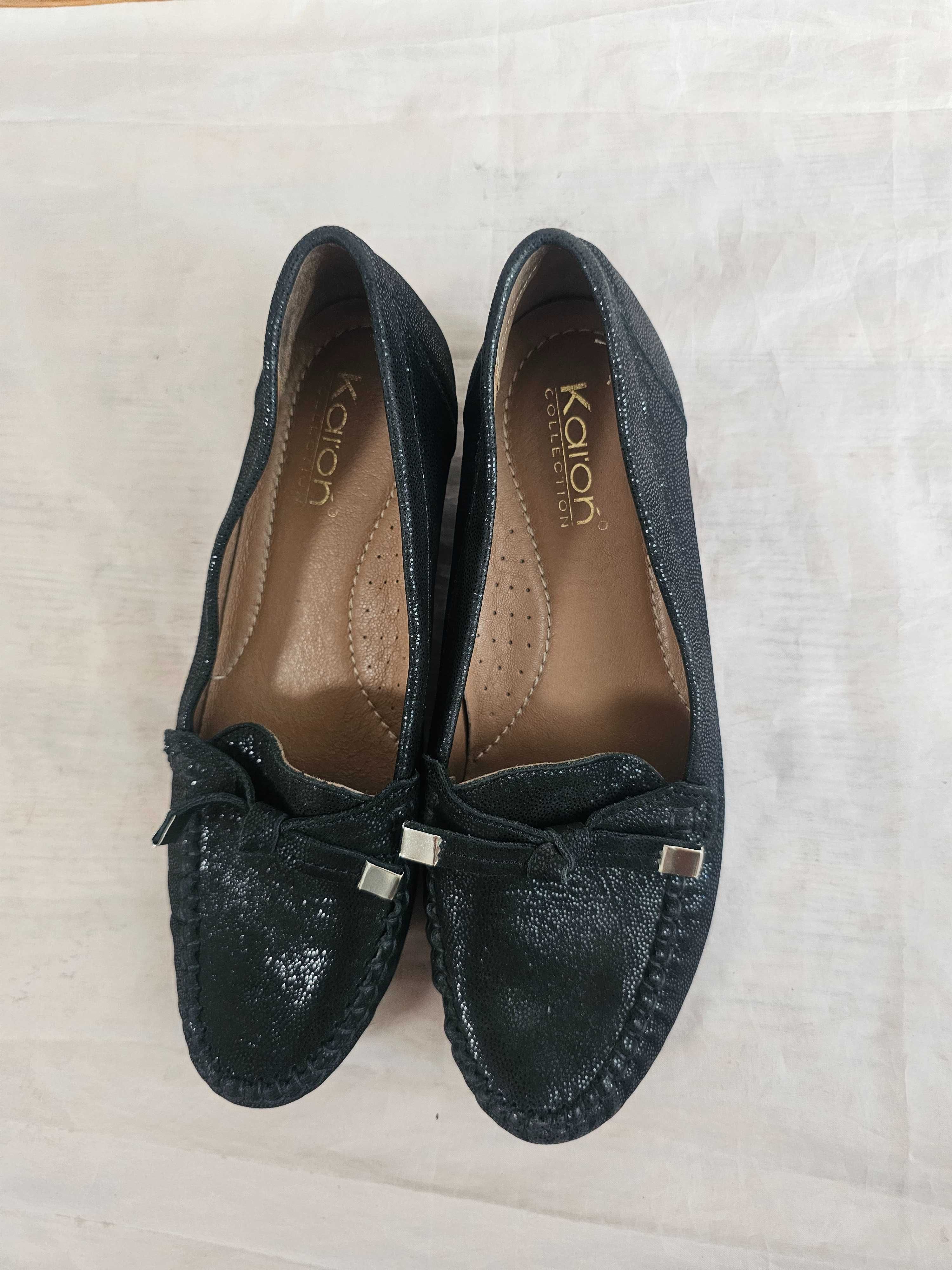 Buty skórzane damskie Karoń rozmiar 39 wkładka 25 cm