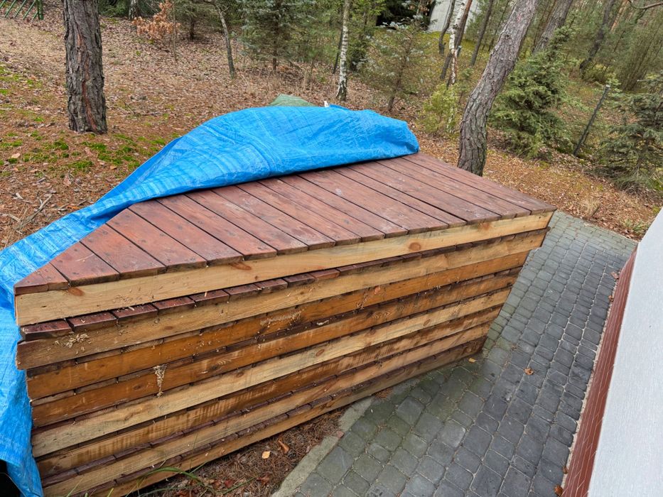 Podłoga do altany, pod basen, na taras ... modrzew. Tanio