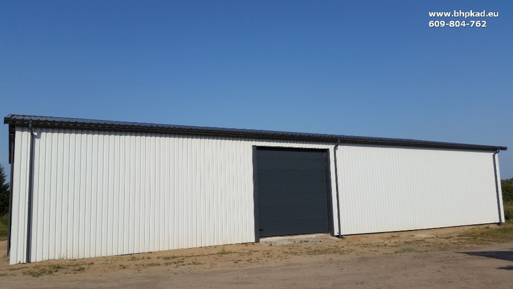 Konstrukcja stalowa. Magazyn zbożowy. 15x30x5m. Producent. BHP KAD