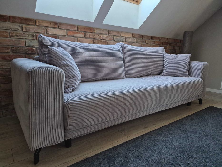 Sofa sztruksowa 3- osobowa