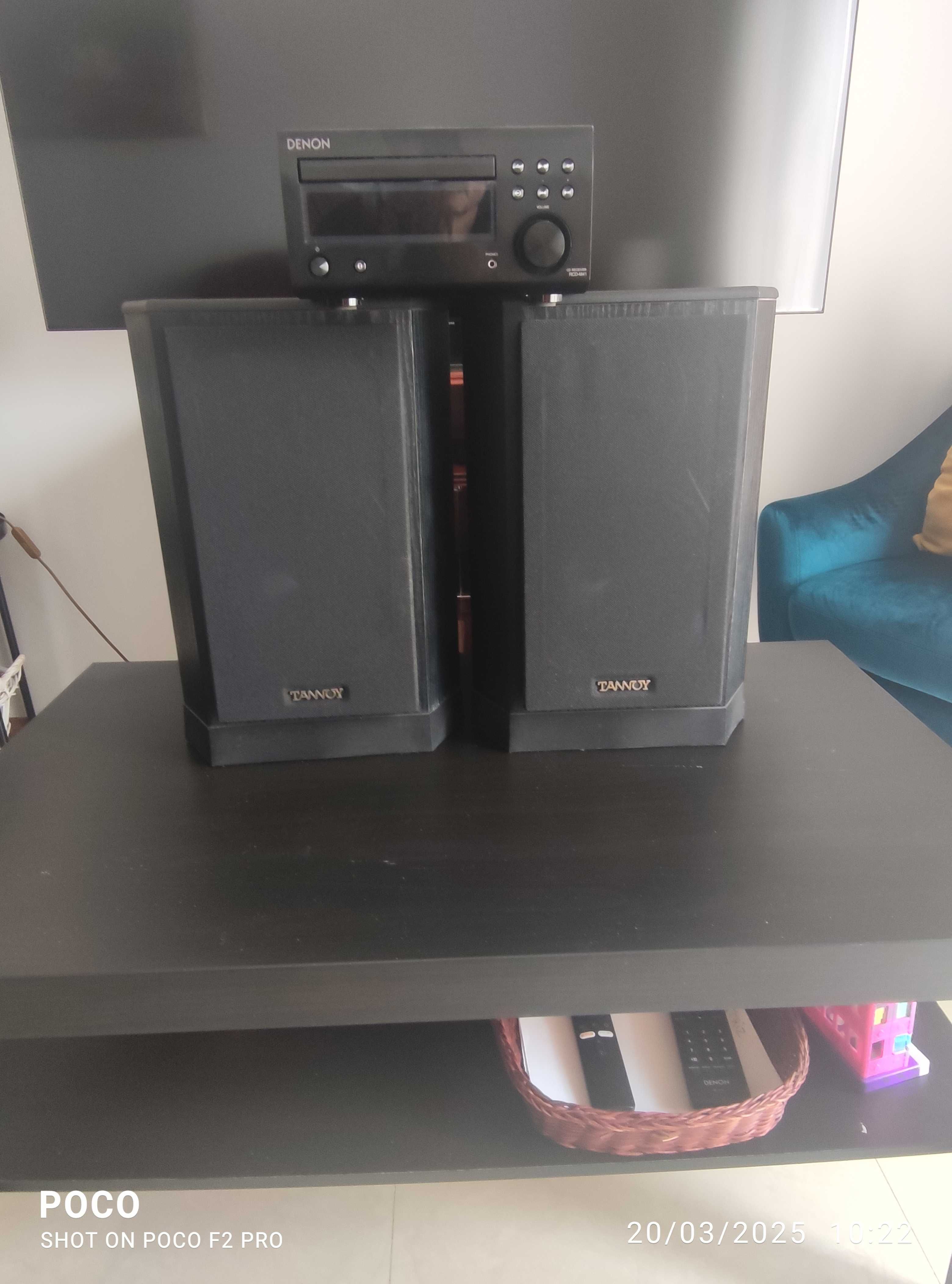 Aparelho Denon Dm 41 mais colunas tanoy 605