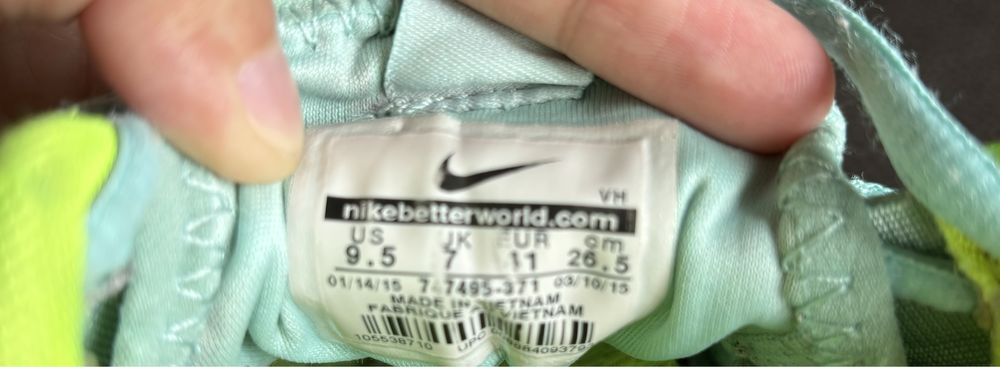 Nike roshe run r.41 miętowe
