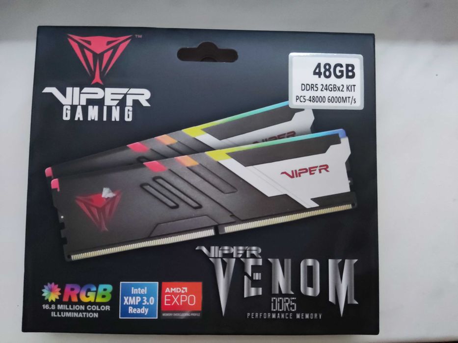 Pamięć RAM PATRIOT Viper Venom RGB 48GB 2x24GB 6000 CL36