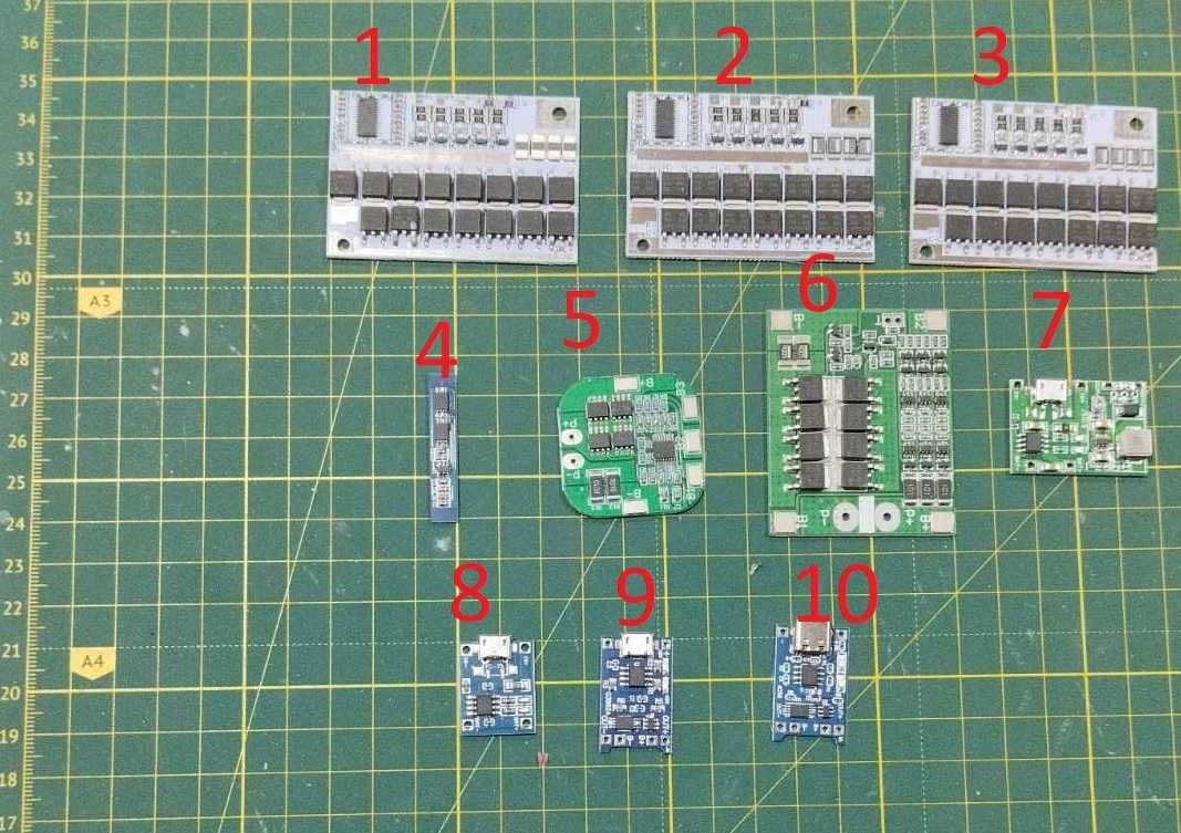 Модуль заряда Li-ION TP4056 1s 2s 3s 4s 5s bms бмс защита аккумулятор