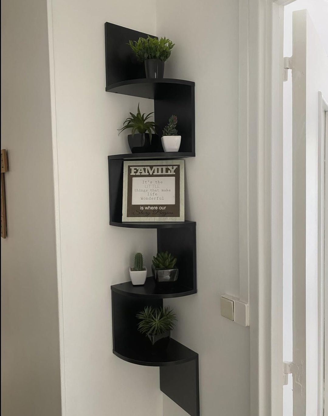 Nowa piękna półka narożnikowa w stylu loft kwietnik rustykalna czarna