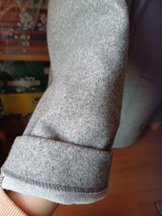 Szary płaszcz narzutka Cropp 38 M