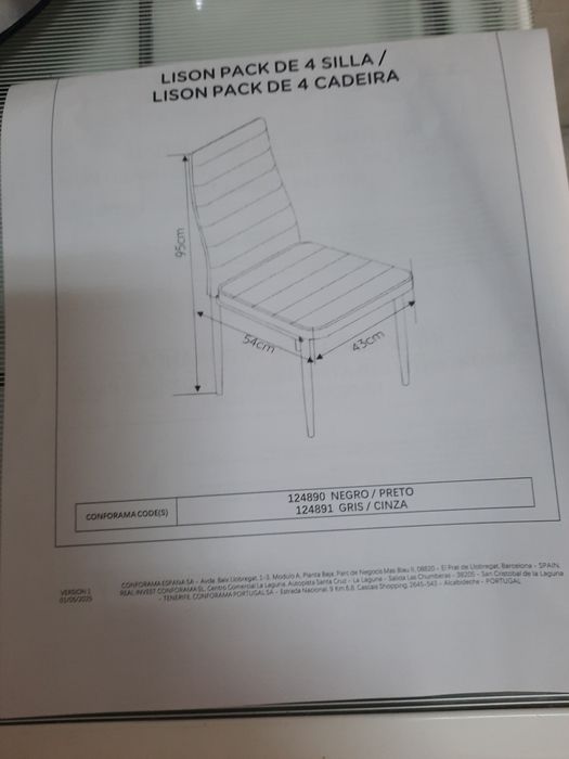 Cadeiras de cozinha ou sala