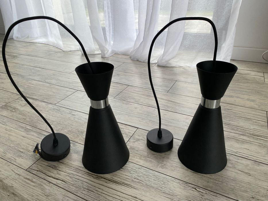 Lampa sufitowa czarna  - 2 szt.
