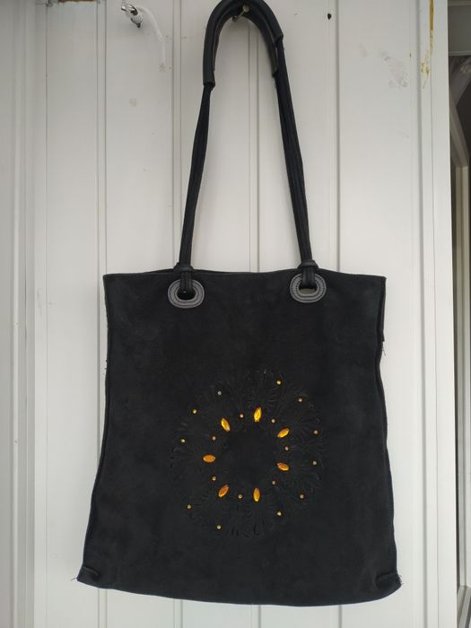 Распродажа!!! Шопер натуральная замша, А4