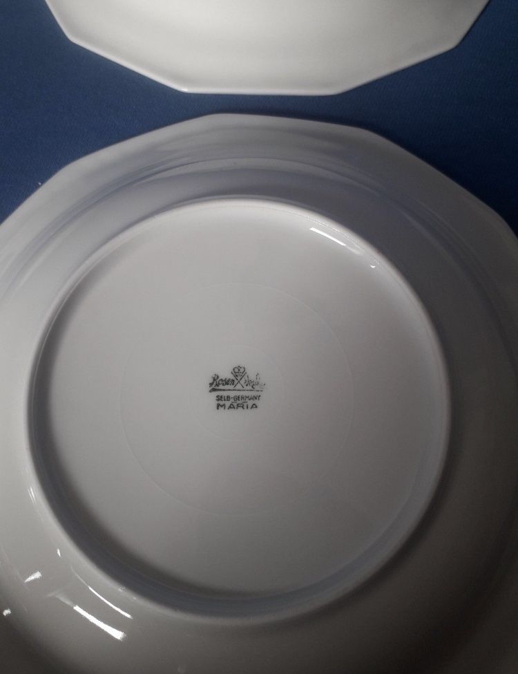 Talerze  do makaronu, na zupe 6 szt. Rosenthal Maria Biala