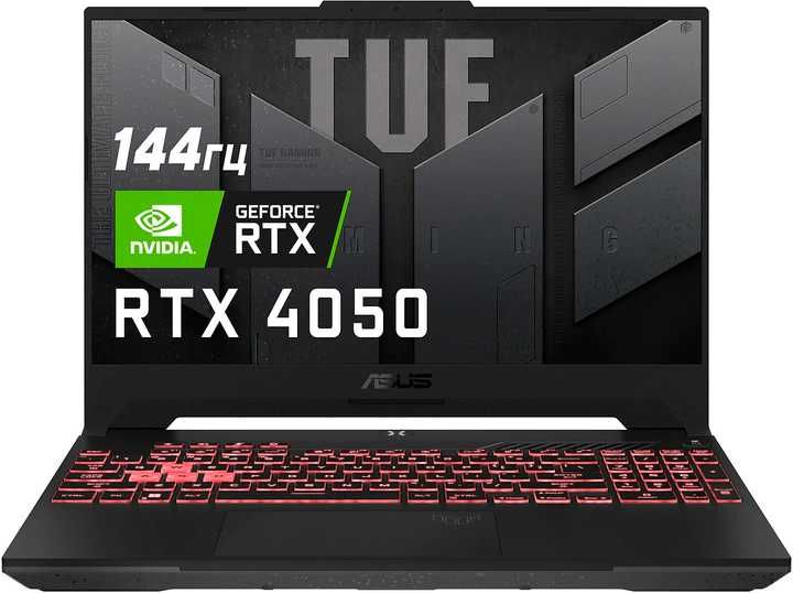 ігровий ноутбук new asus tuf gaming a 15 4050 16 gb на гарантії