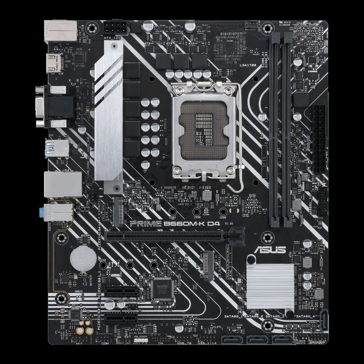 Asus b660m k-d4 + intel i3-12100f + ddr4 16gb Kingston Материнська пла