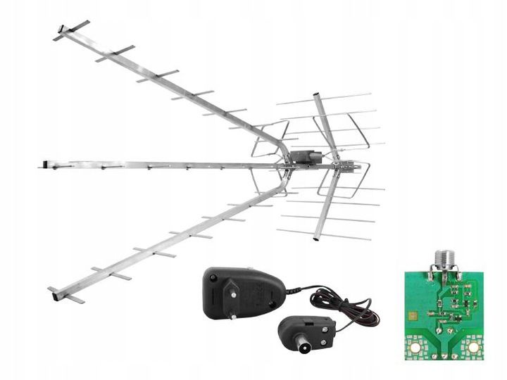 Antena DVB-T AP-TRIA-UNI COMBO VHF/UHF MUX-8 polaryzacja pionowa(V) lu