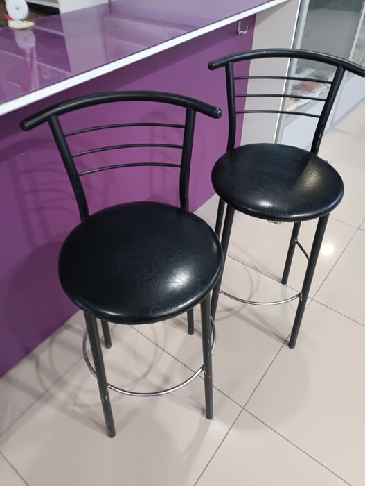 Стільці барні чорні
