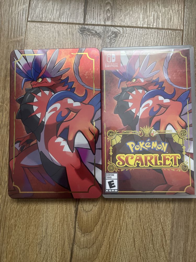 Pokemon Scarlet Nintendo switch plus steelbook