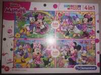 Puzzle Disney Junior Minnie 4w1 dla dziewczynki 3+